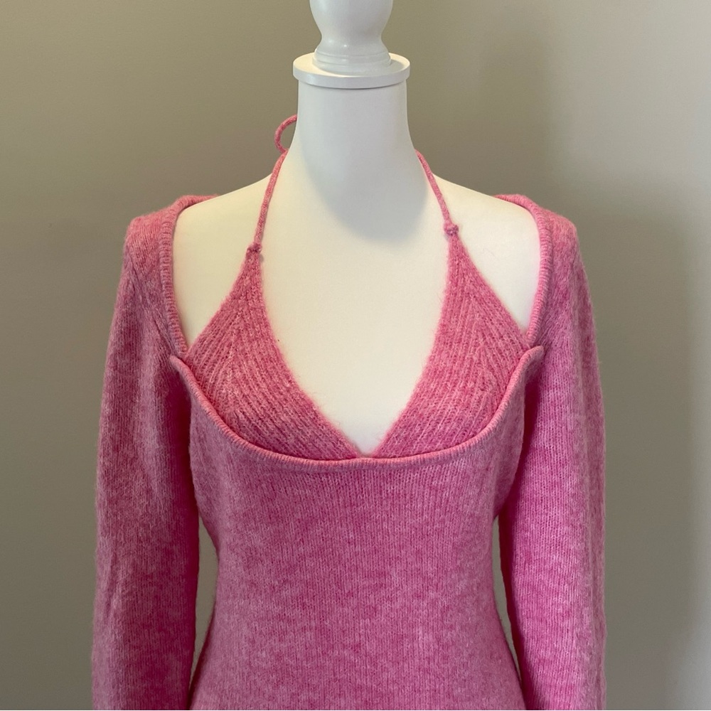 Callahan Nova Mini Dress in Fuchsia Pink